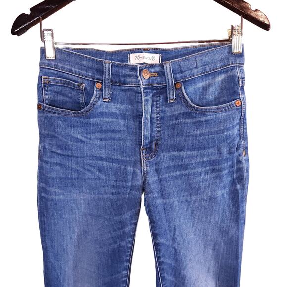 Madewell 9" Mid-Rise Skinny Jeans in Creston Wash Stretch Denim Basic Women's 25 - Picture 3 of 7